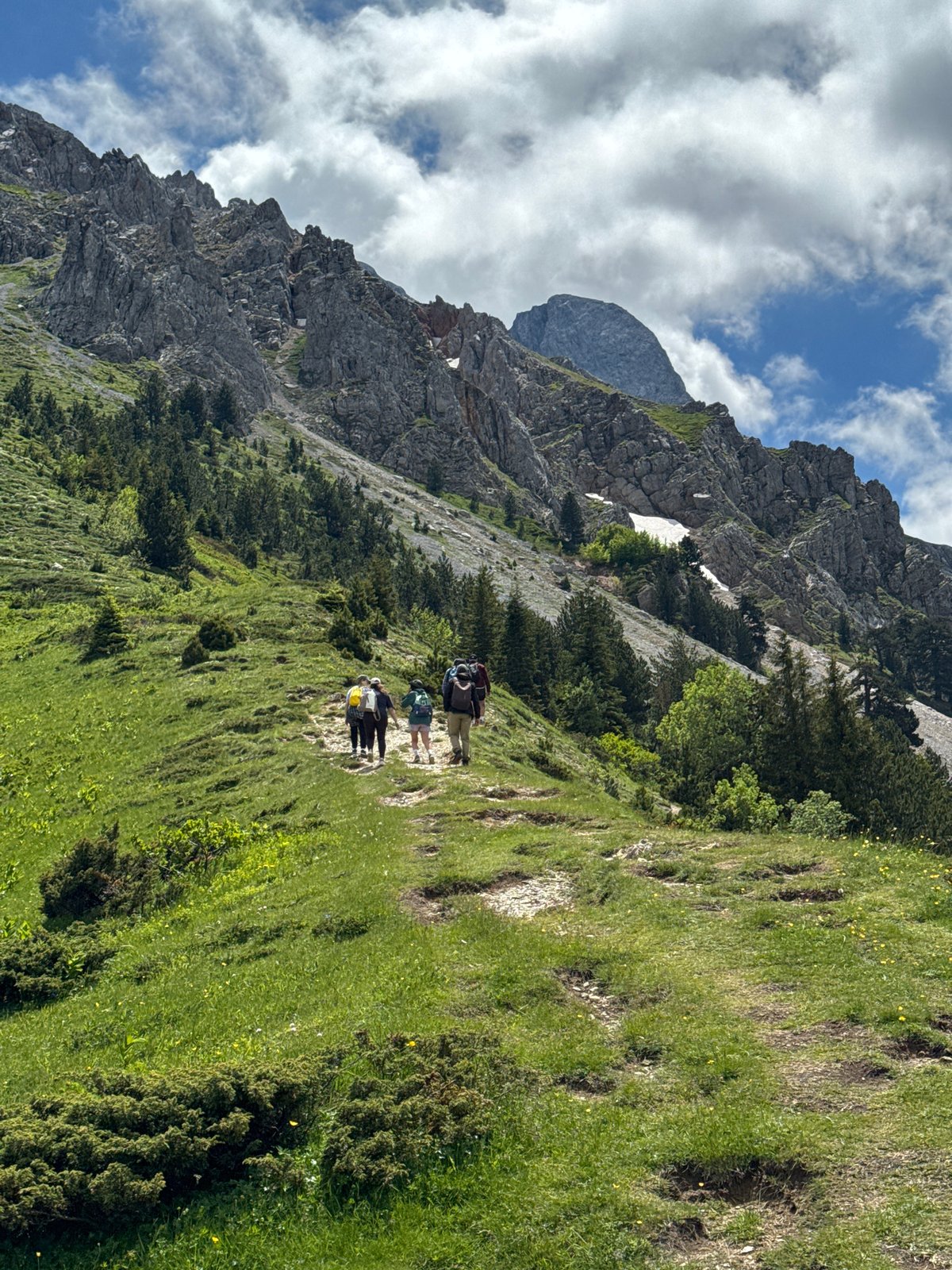 Hikers and motorcyclists enjoy mountain trails in Montenegro