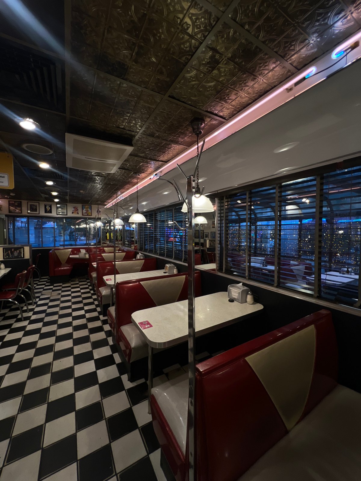 American-style diner interior documented in Moscow
