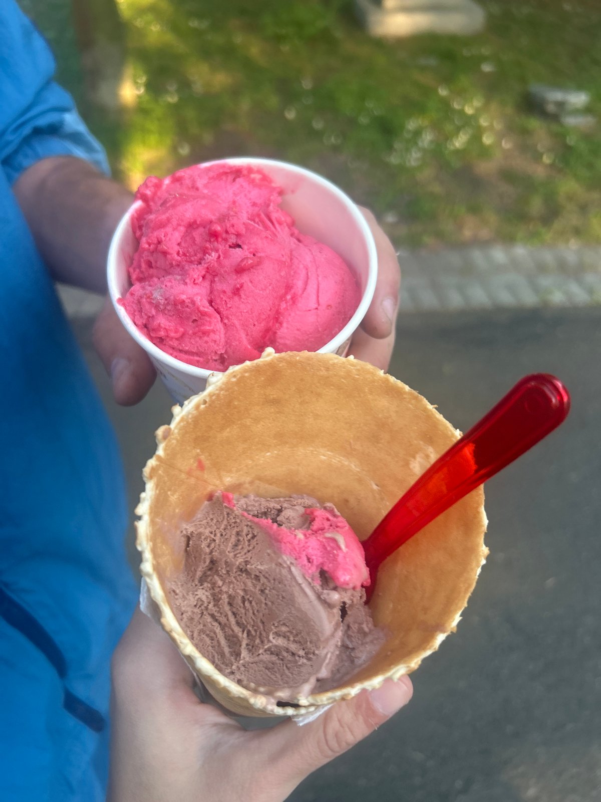 Ice cream treats captured in Burgas, Bulgaria