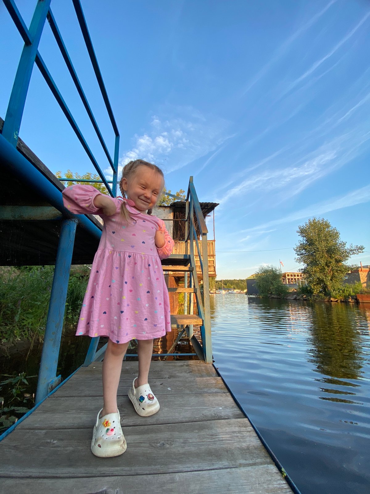 Lazy summer afternoon on the water in Chaikovsky