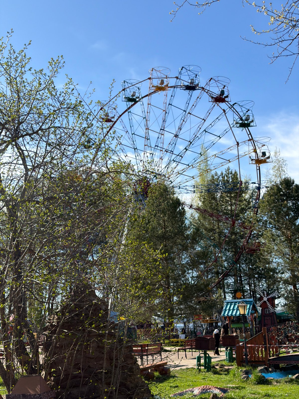 Visitor documents Children's Park attractions in Chaikovsky, Russia