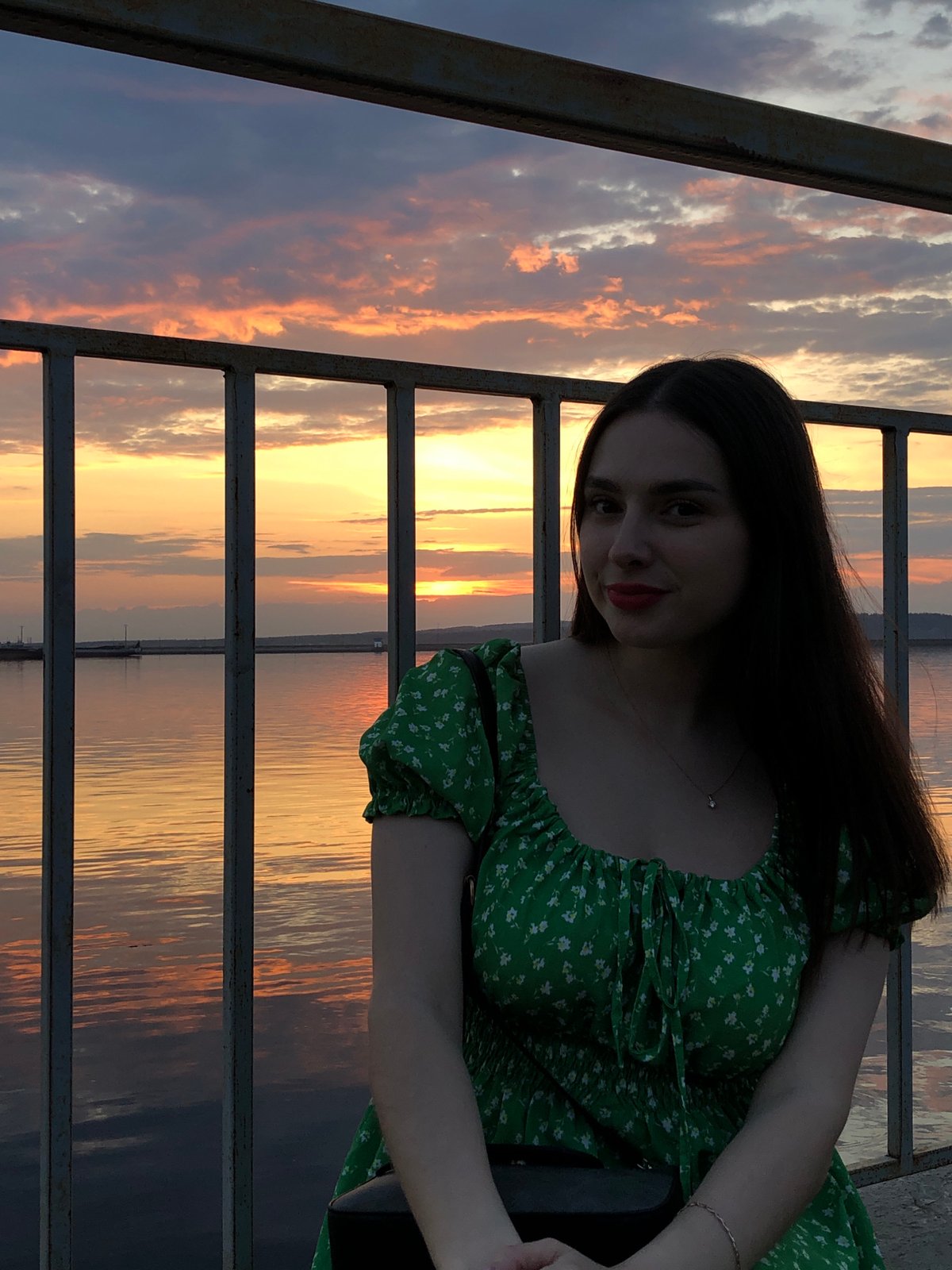 Sunset gathering along Kama River in Chaikovsky, Russia