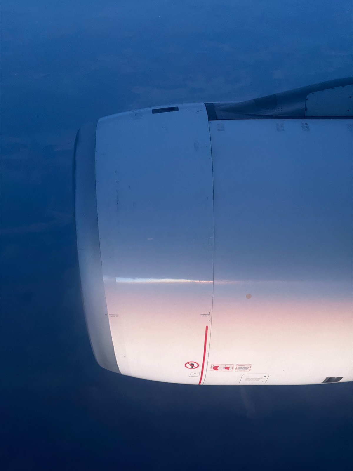 Turkish Airlines flight observed during routine operations over clouds