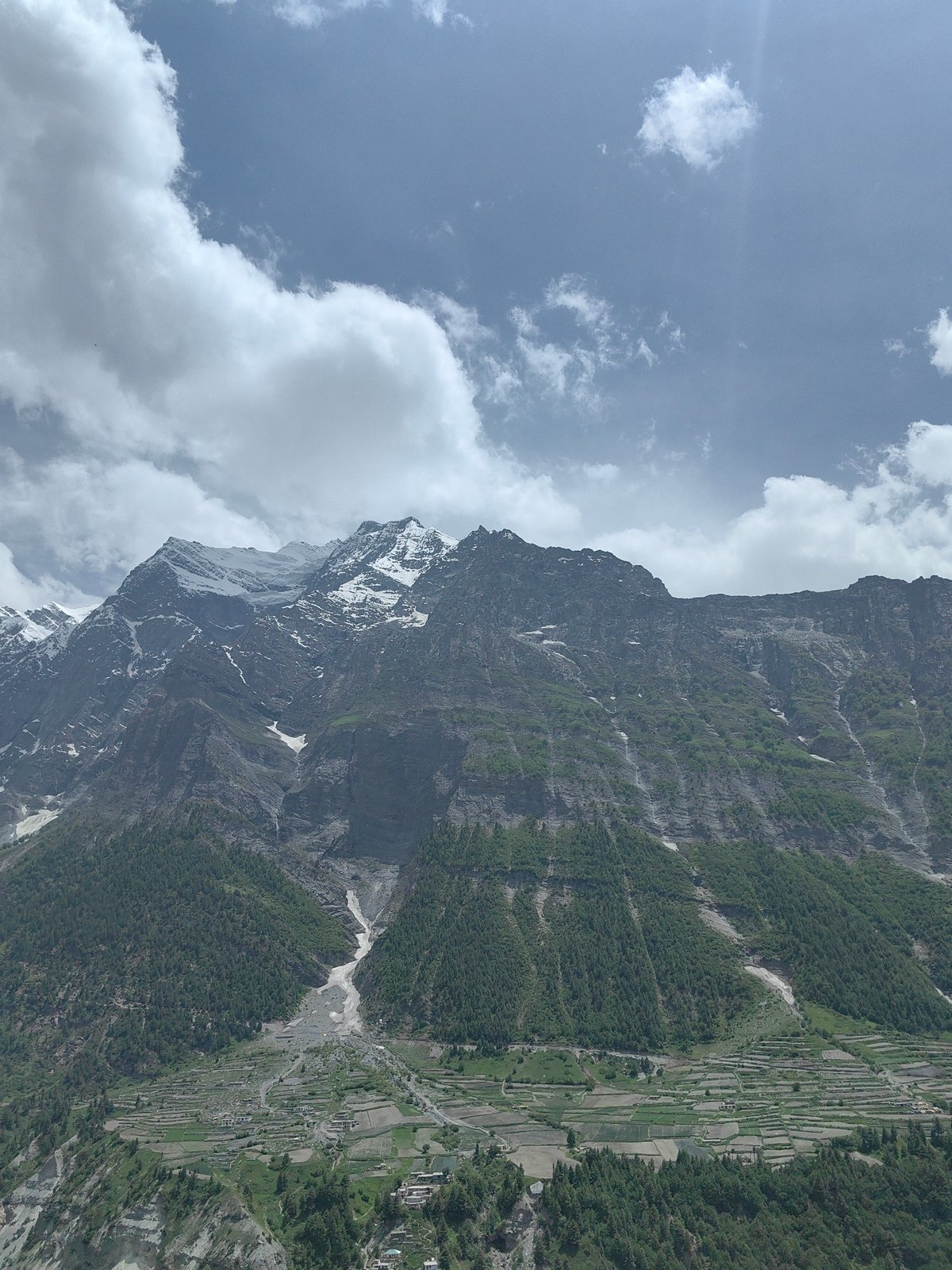 Gondhla village: fort, wildflowers, and Himalayan peaks
