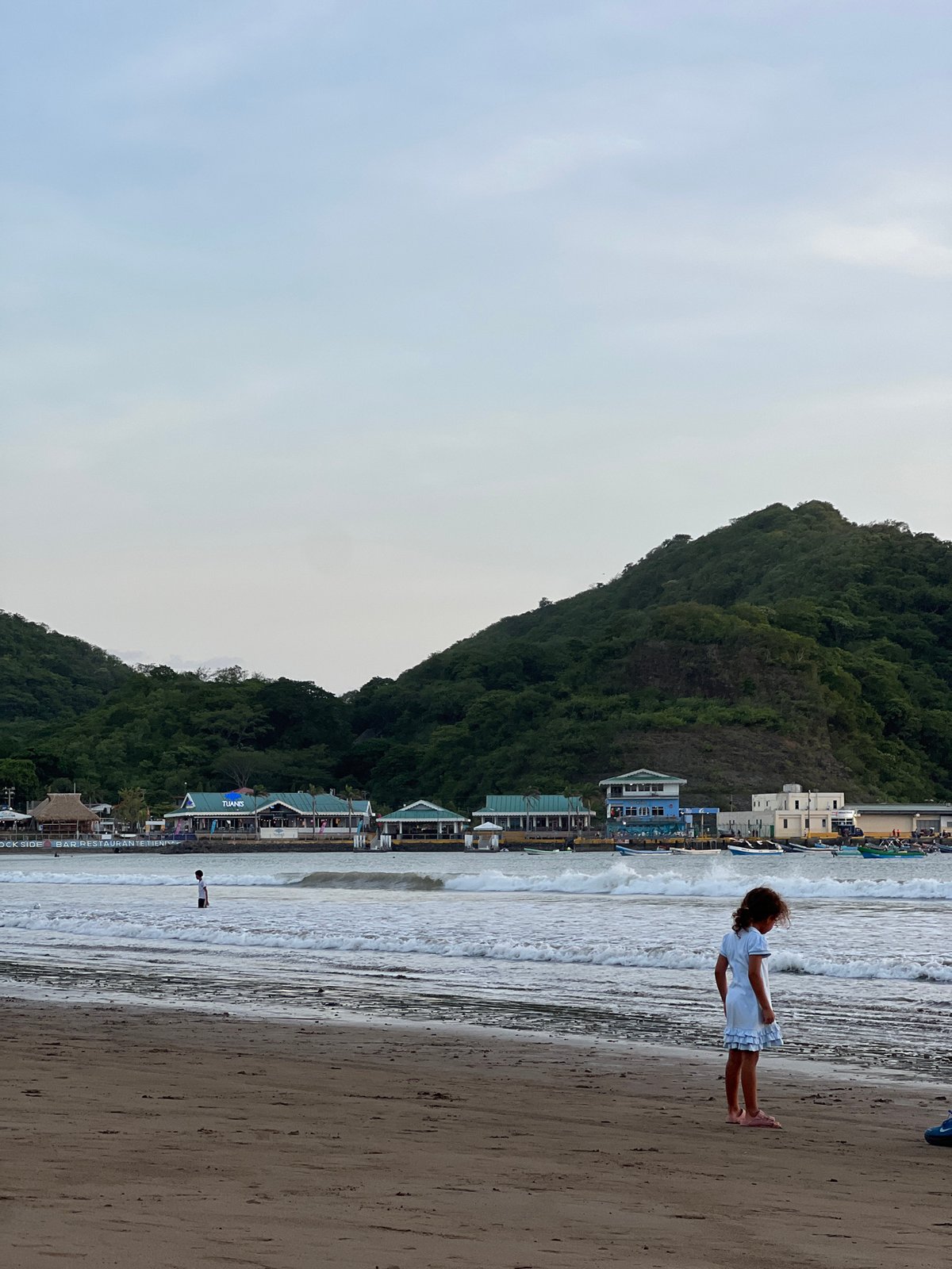 Sunset beach life in San Juan del Sur, Nicaragua