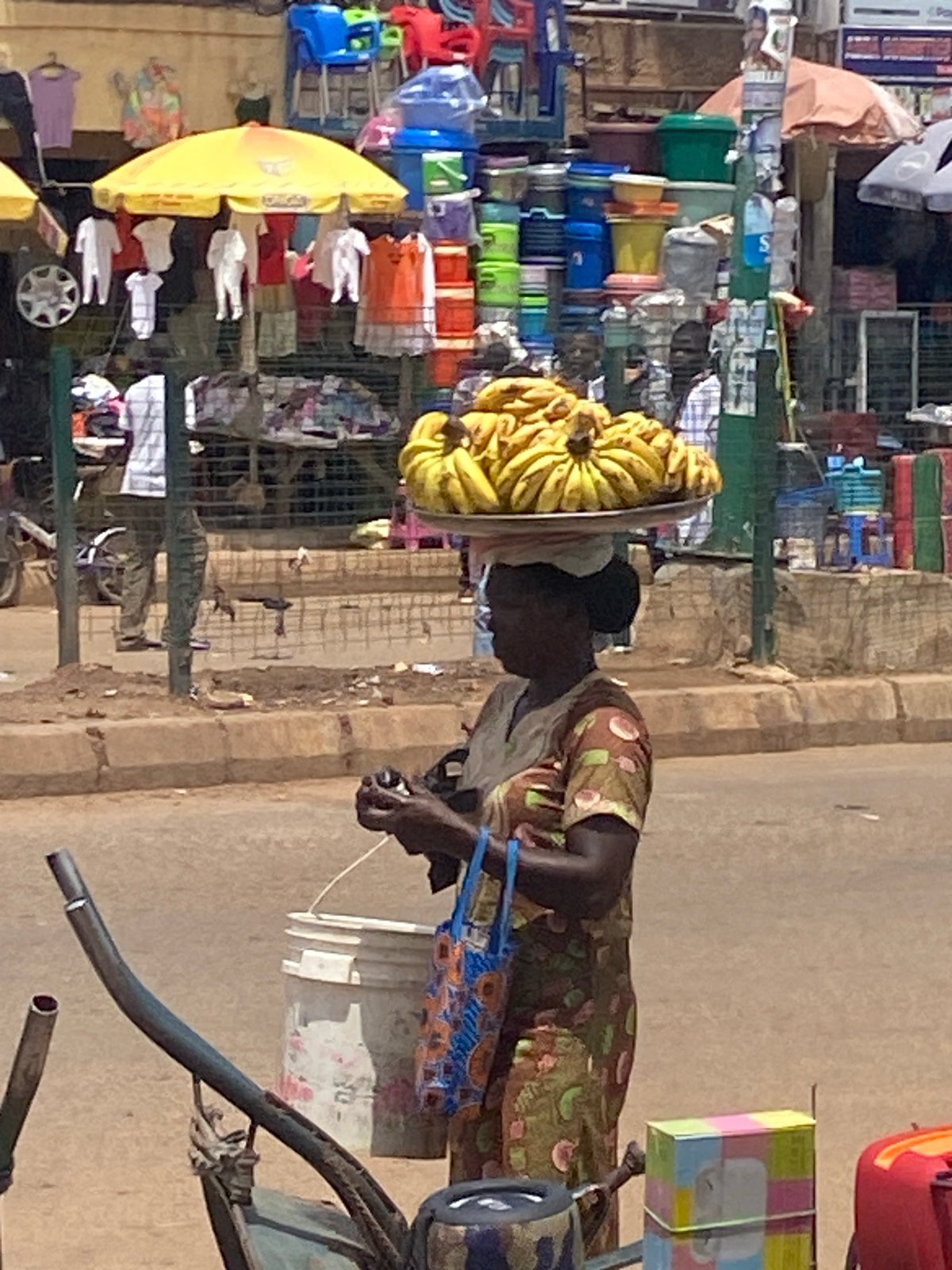 Midday hustle at a busy Bukuru street market