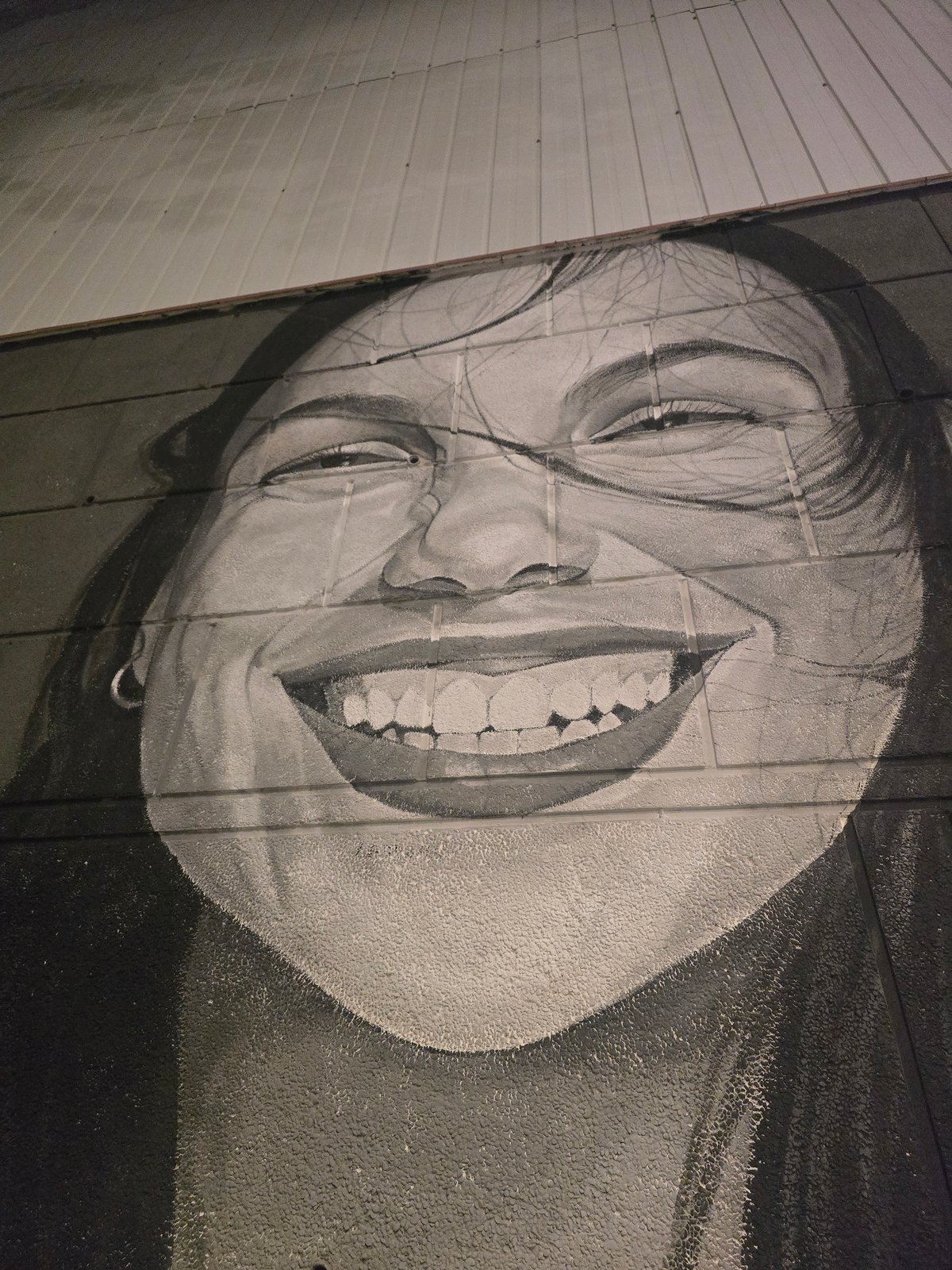 Large woman's portrait mural spotted in Cornellà de Llobregat