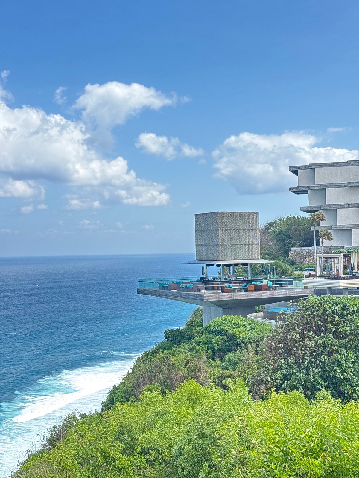 Clifftop coastal views captured in Kuta Selatan, Indonesia