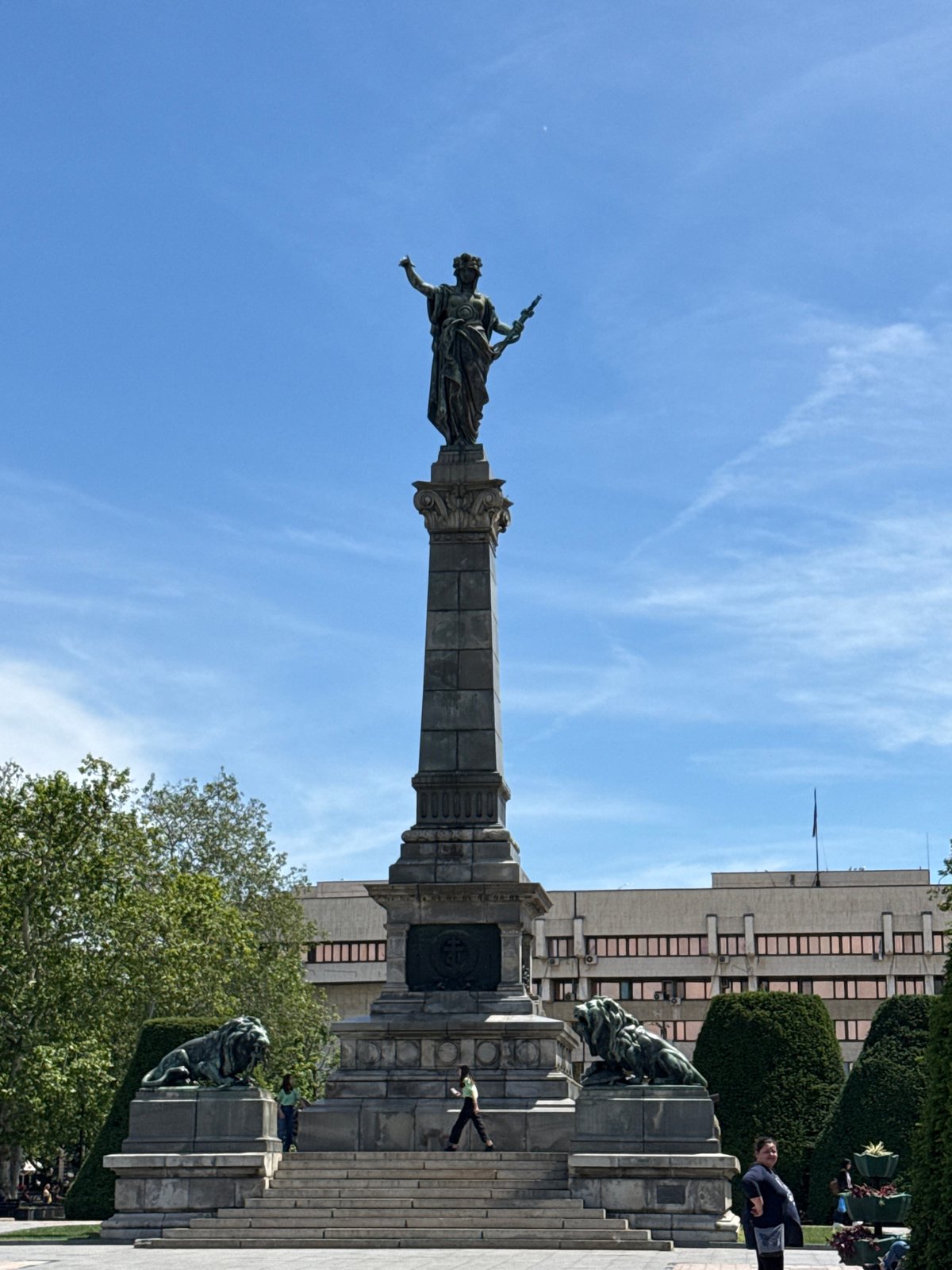Tourist documents walking tour of central Ruse, Bulgaria landmarks
