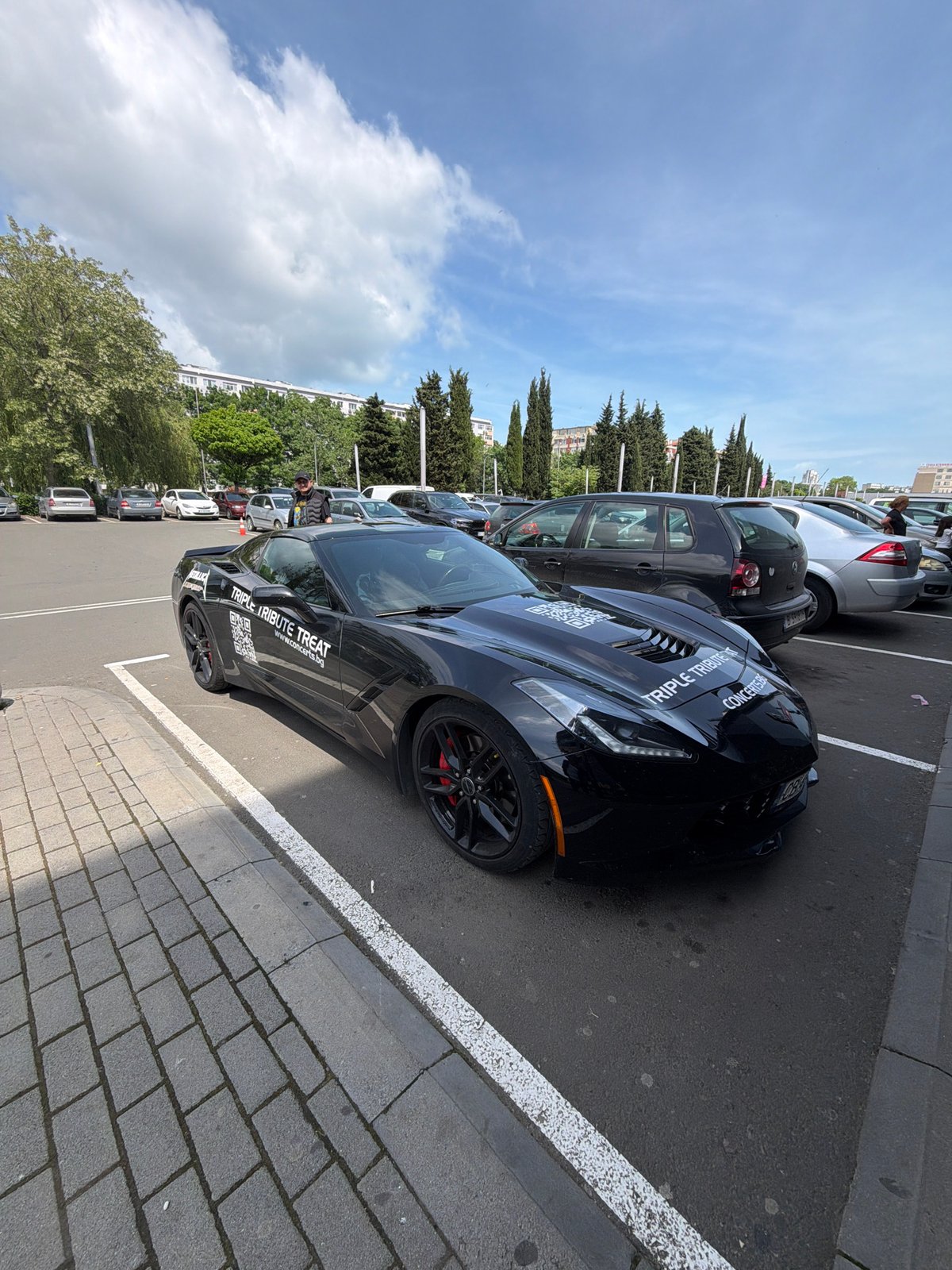 Metallica tribute concert promotional car spotted in Burgas parking lot