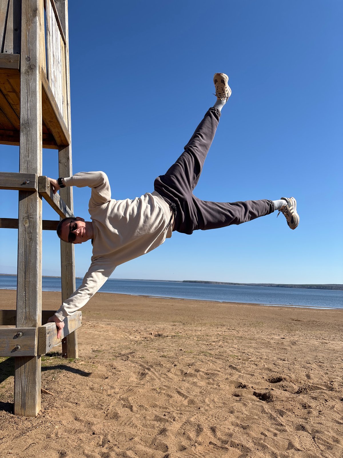 Morning recreation activities captured at Chaikovsky beach and playground