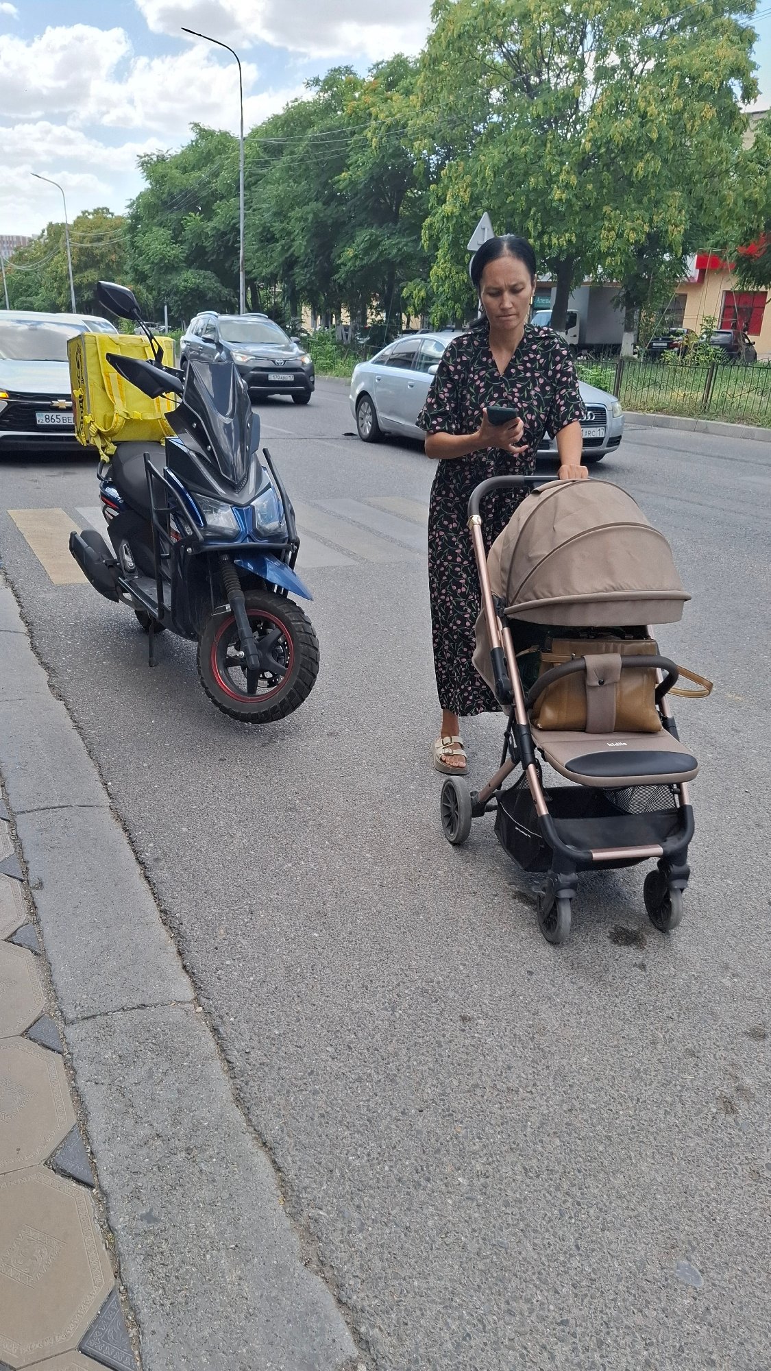 Ordinary morning across Shymkent's streets, shops, and construction zones