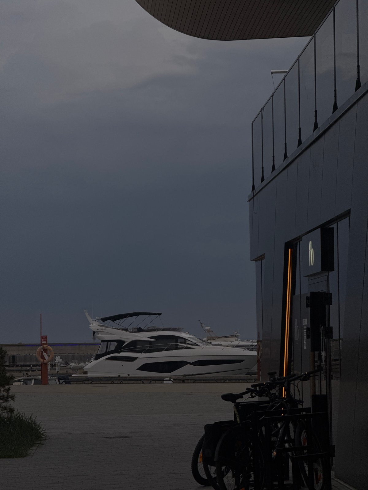Overcast evening documented at Tallinn's Noblessner Marina development