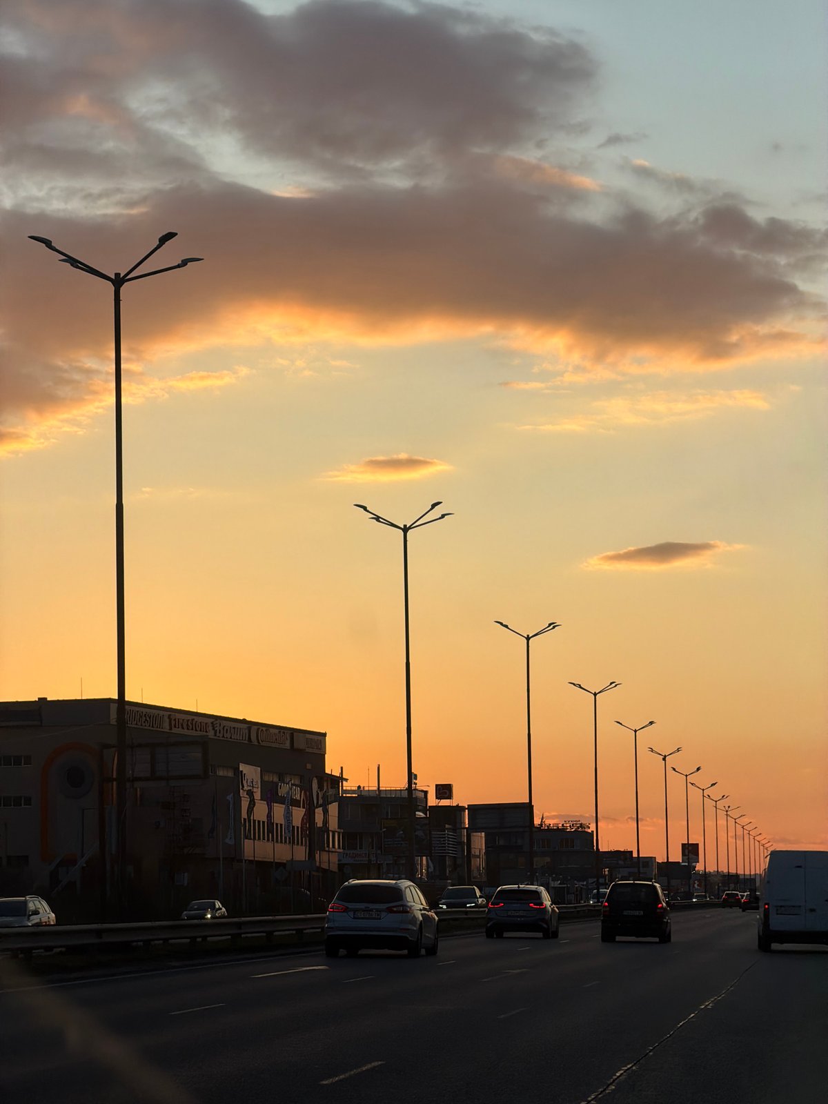Spring evening scenes documented across Sofia, Bulgaria