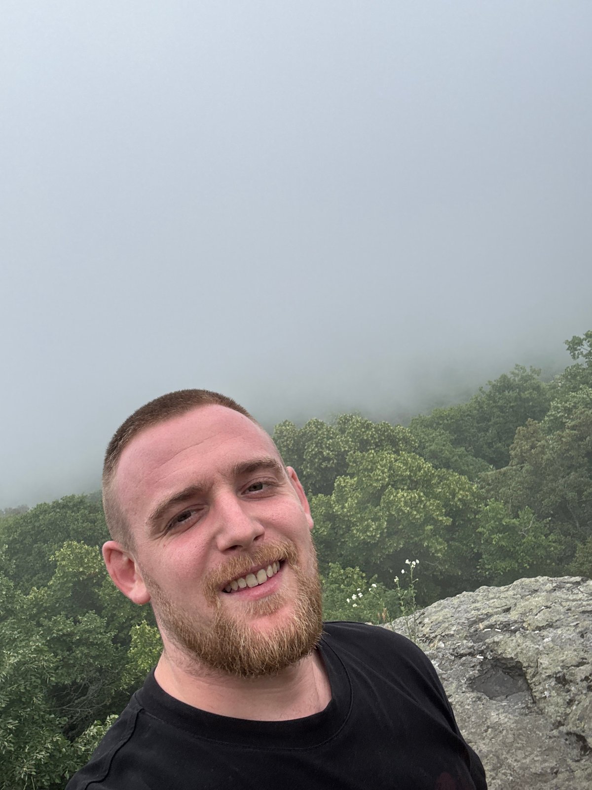 Hiker documents misty forest trails near Sozopol, Bulgaria