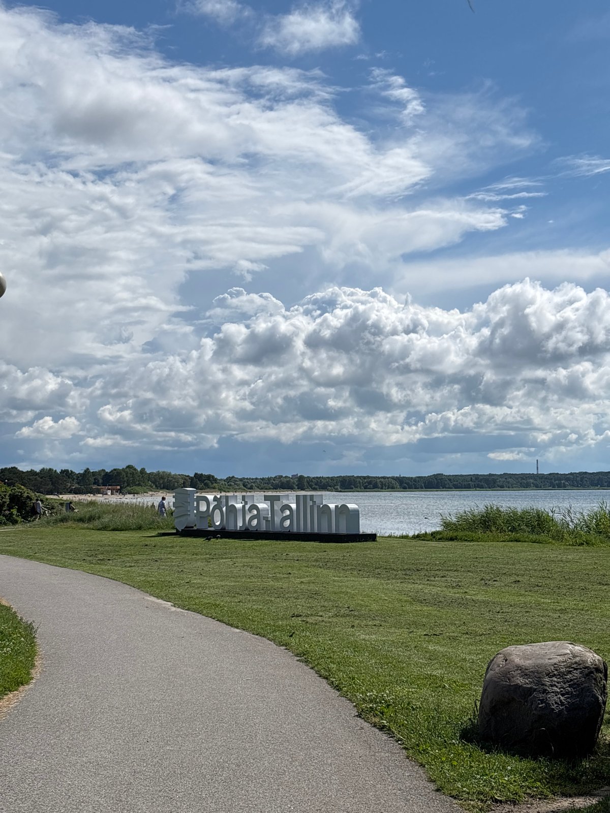 Pirita promenade and Tallinn Bay waterfront on a sunny afternoon
