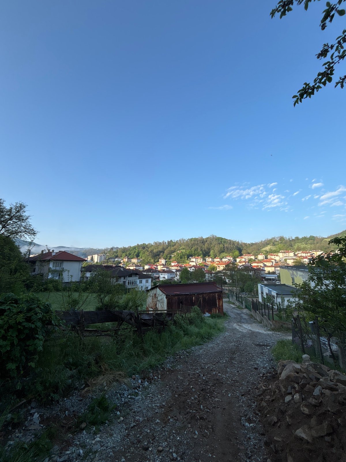 Morning drive through Zlatograd, Bulgaria captured from multiple perspectives