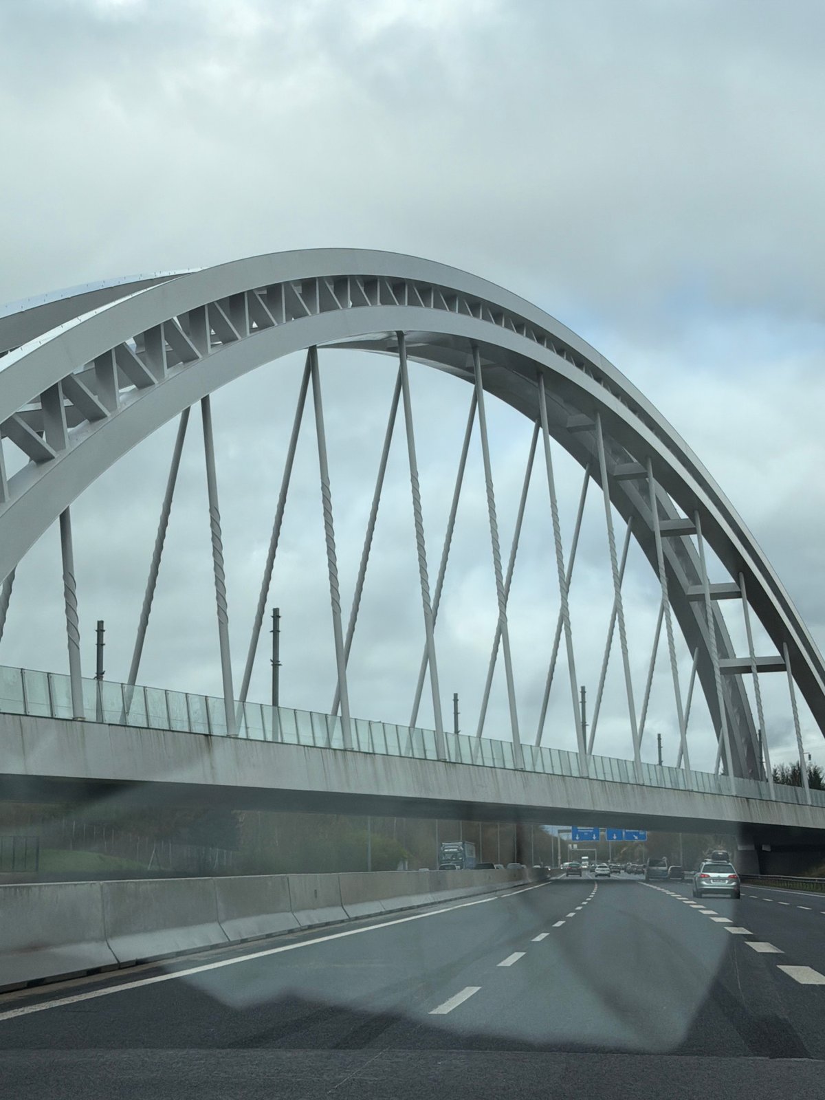 Passerelle Rouge bridge documented in Hesperange, Luxembourg