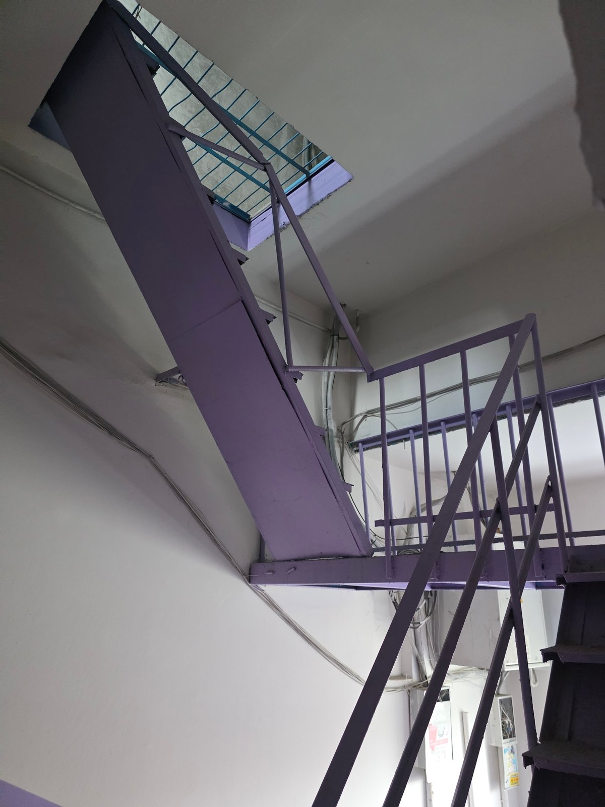 Inside and outside a commercial building in Omsk