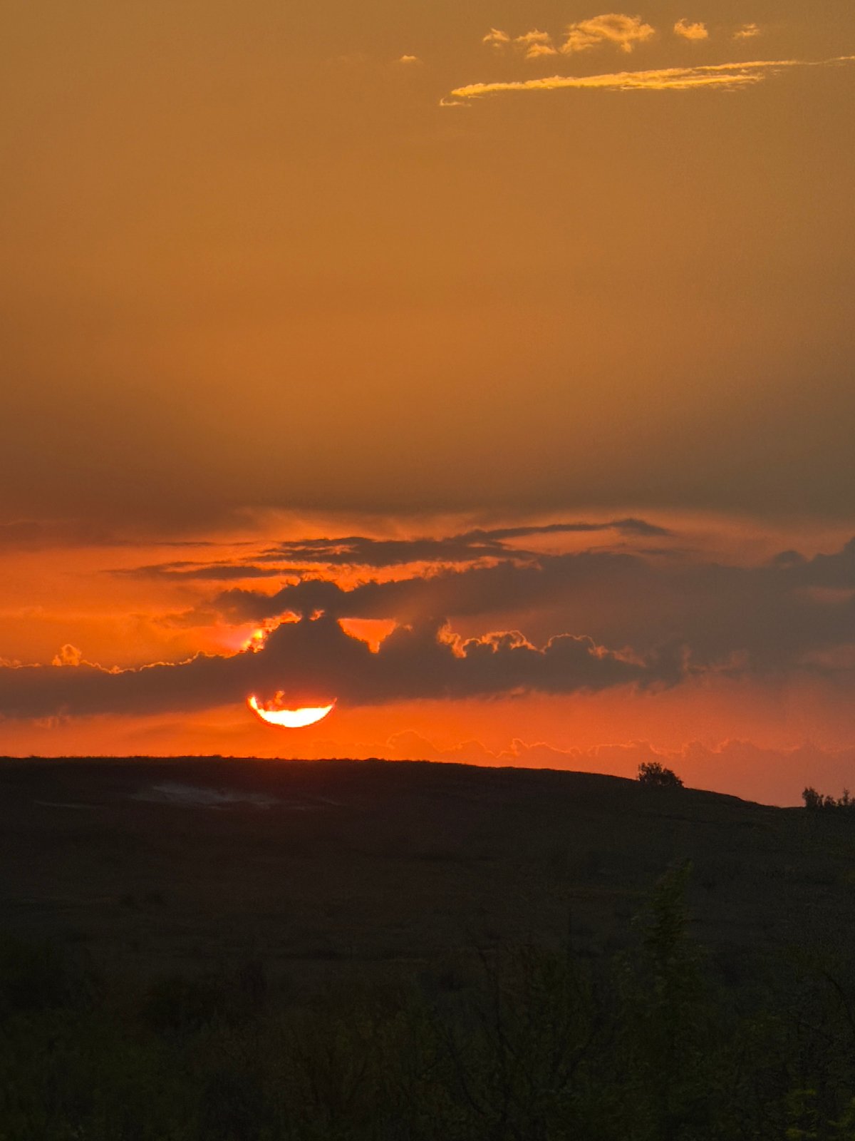 Sunset observed over Ternovka, Russia landscape