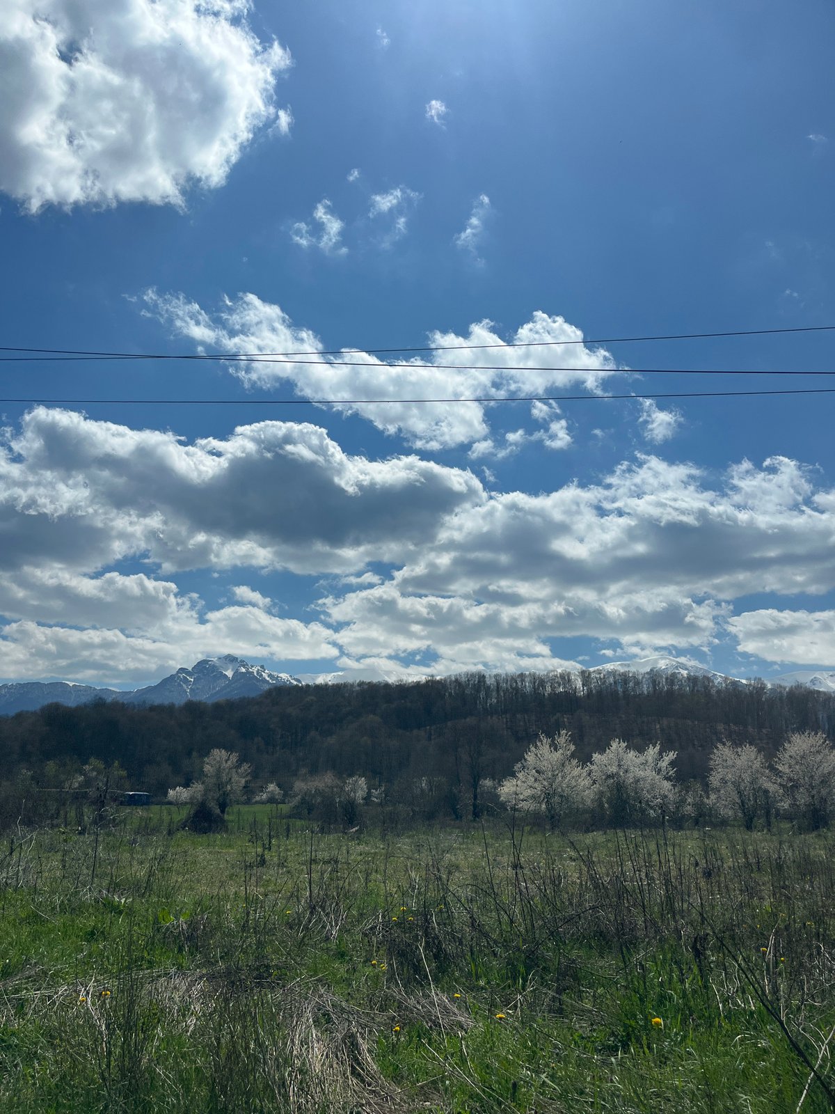Spring sky photographed in Apriltsi, Bulgaria