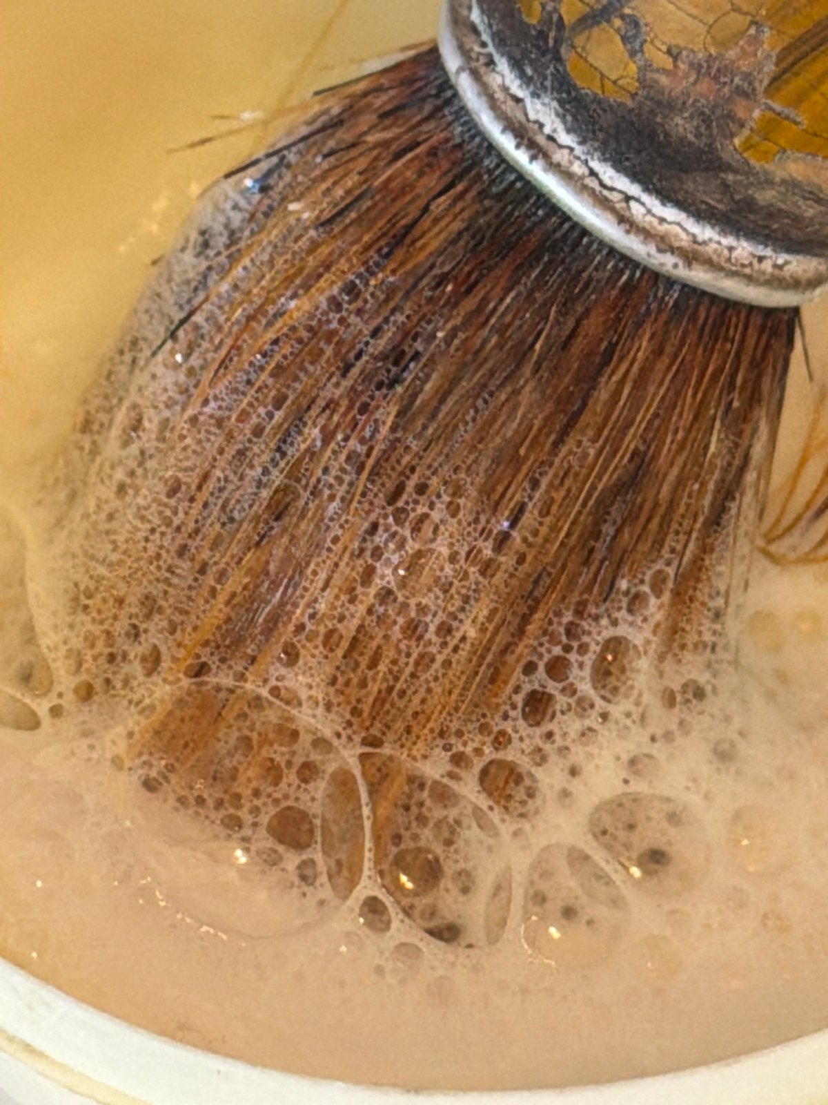 Man documents morning grooming routine in Luxembourg