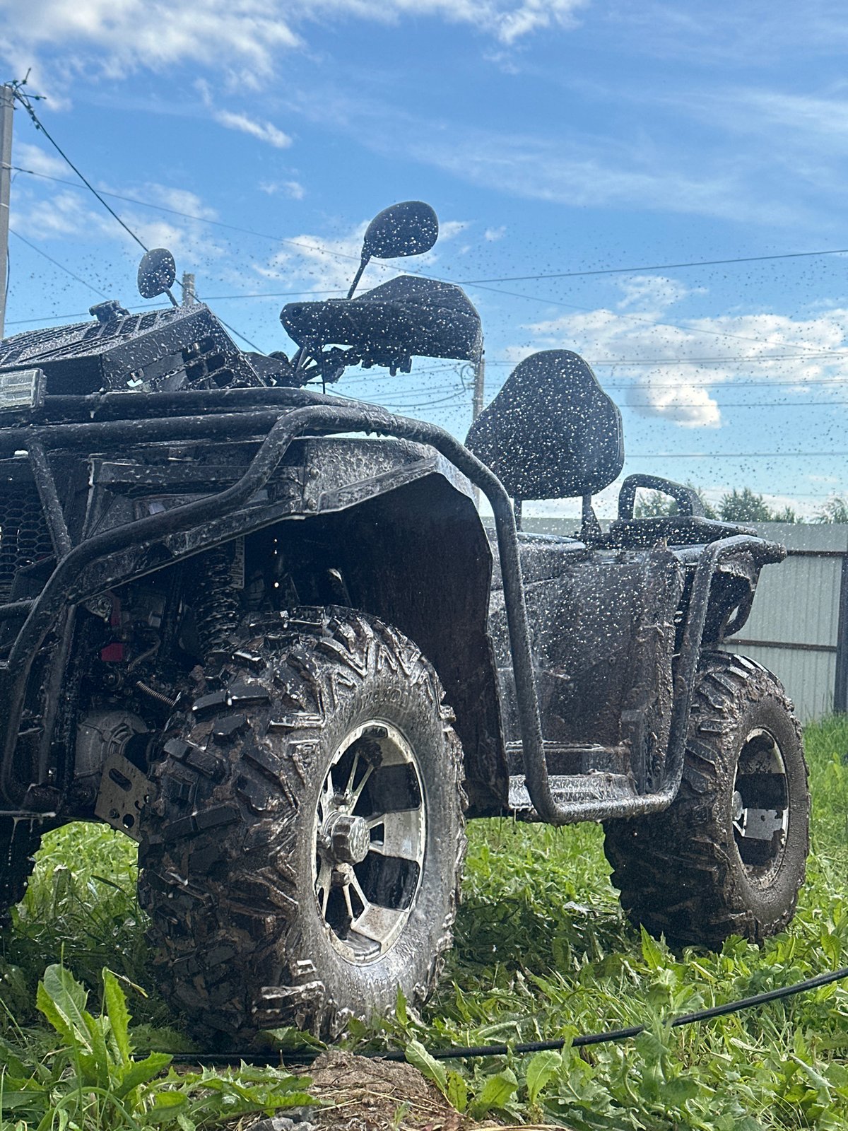 Group documents ATV washing session in Kharnavy, Russia