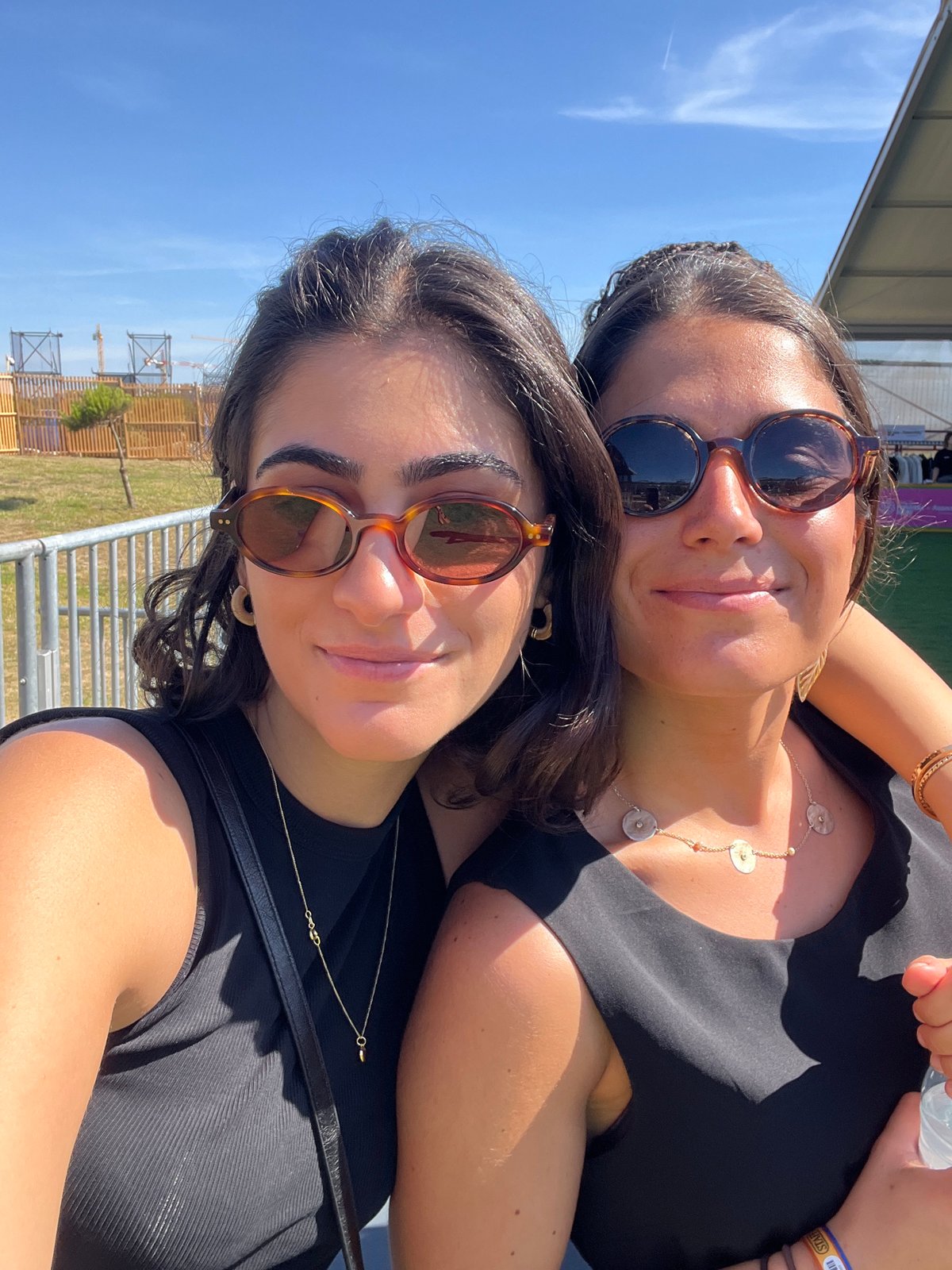 Two women photographed together outdoors in Porto