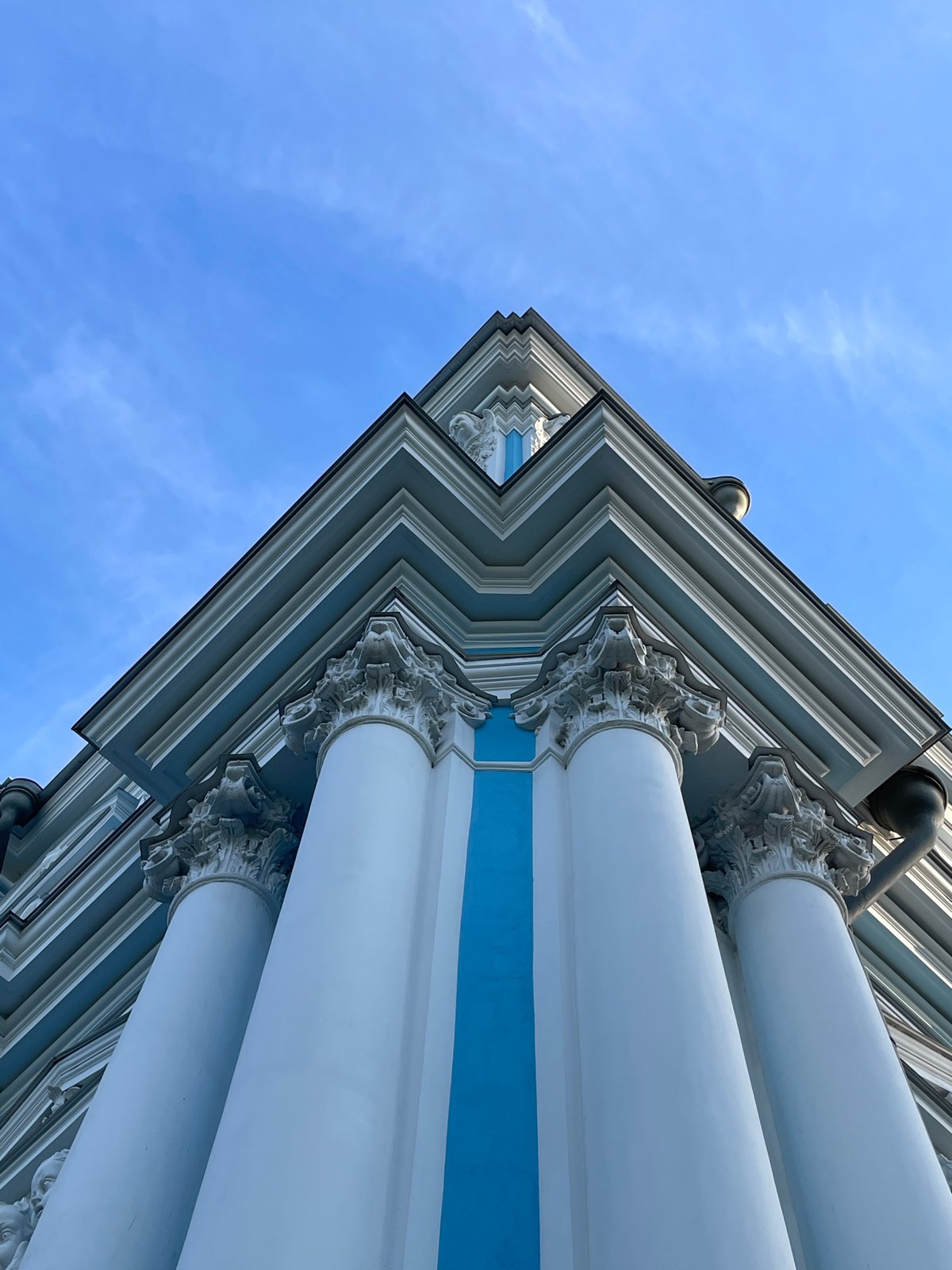 Tourist documents Russian landmarks, metro stations during afternoon walkabout