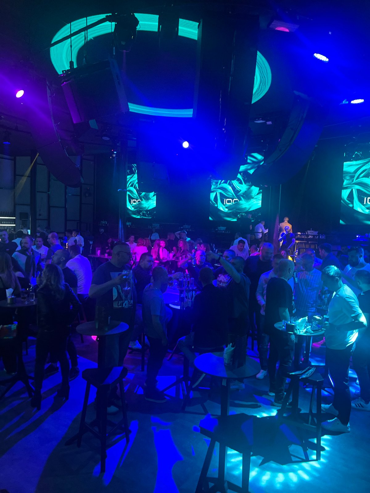 Crowded nightclub scene captured in Varna, Bulgaria