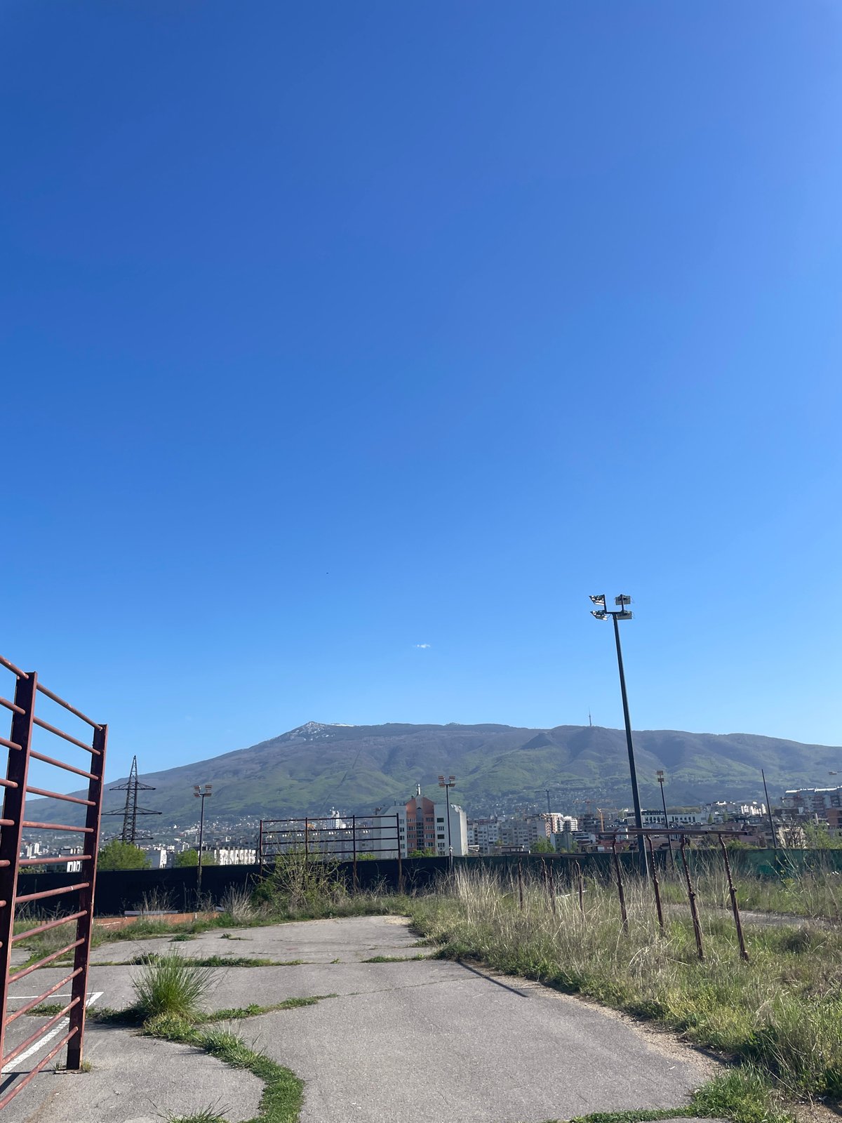 Sofia resident documents sunny afternoon walk through city outskirts