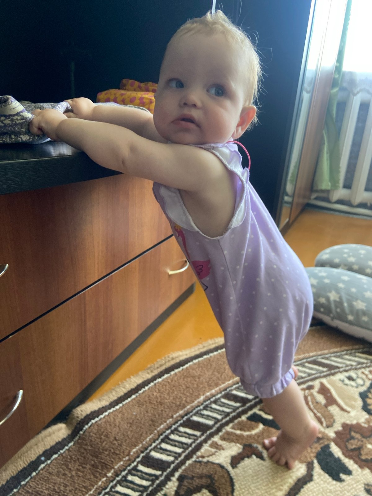 Morning domestic life documented in Фоки, Russia home