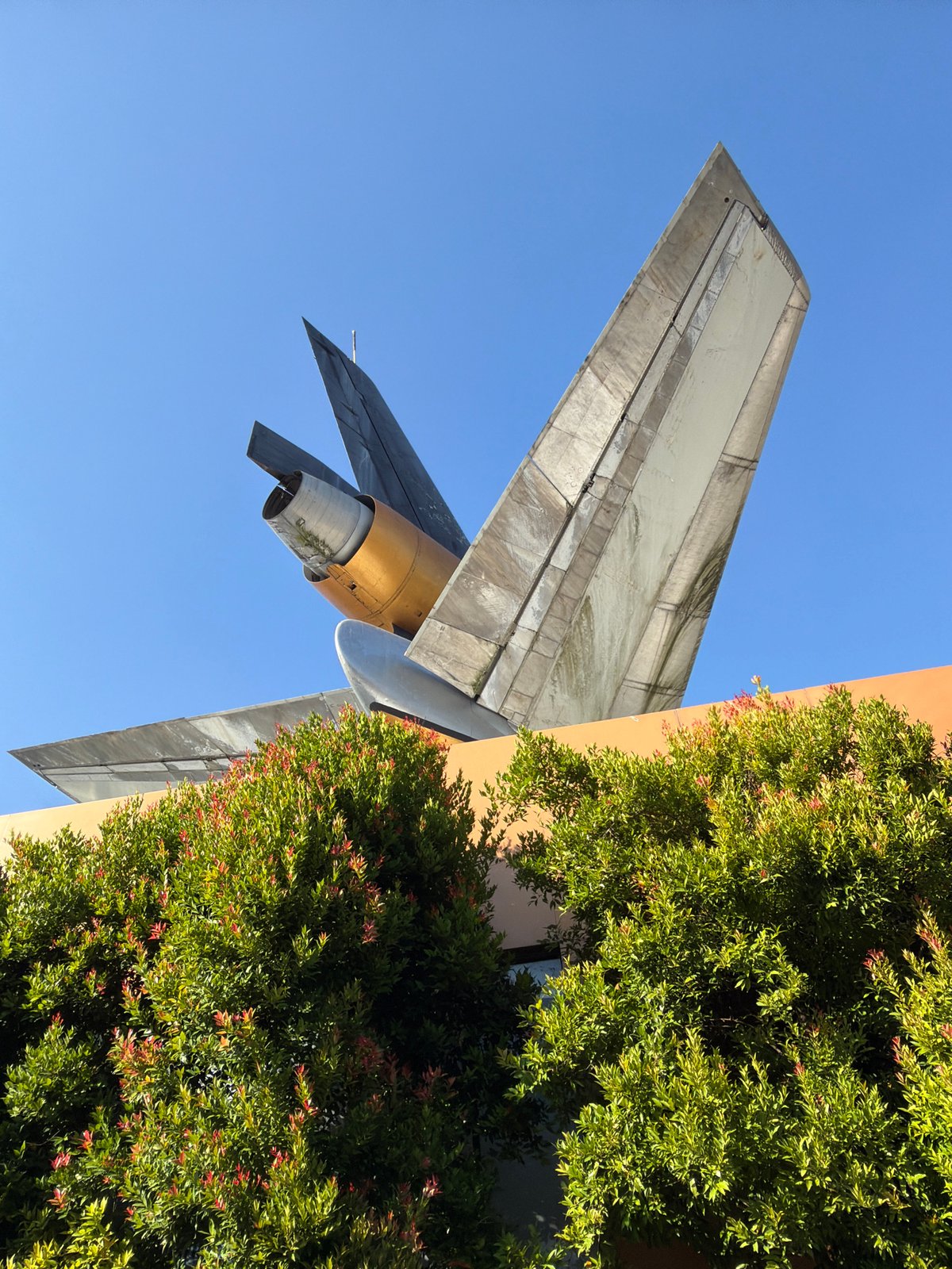 Building with airplane on its roof turns heads in North Kuta