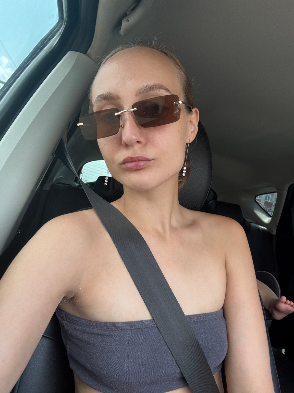Buckled up in the driver's seat, Izhevsk