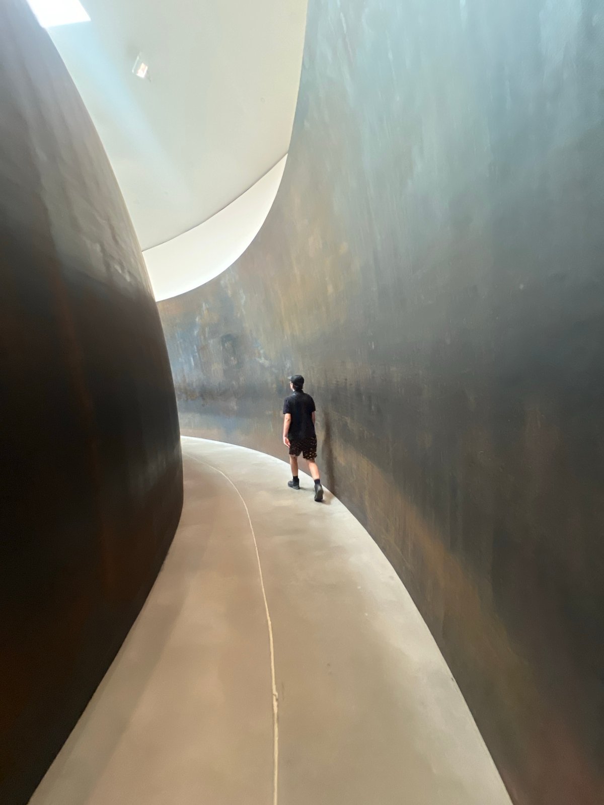 Inside Bilbao's iconic curved metal architectural spaces