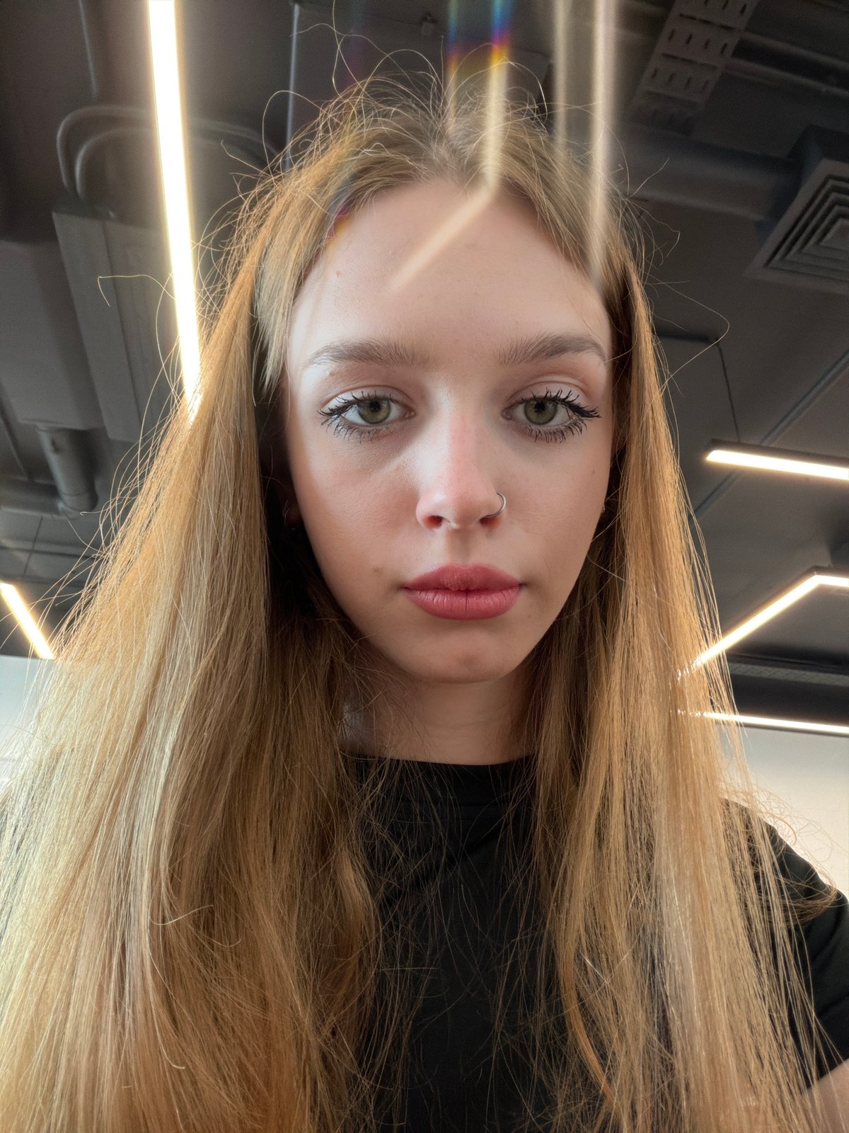 Series of selfies across one morning, consistent style throughout