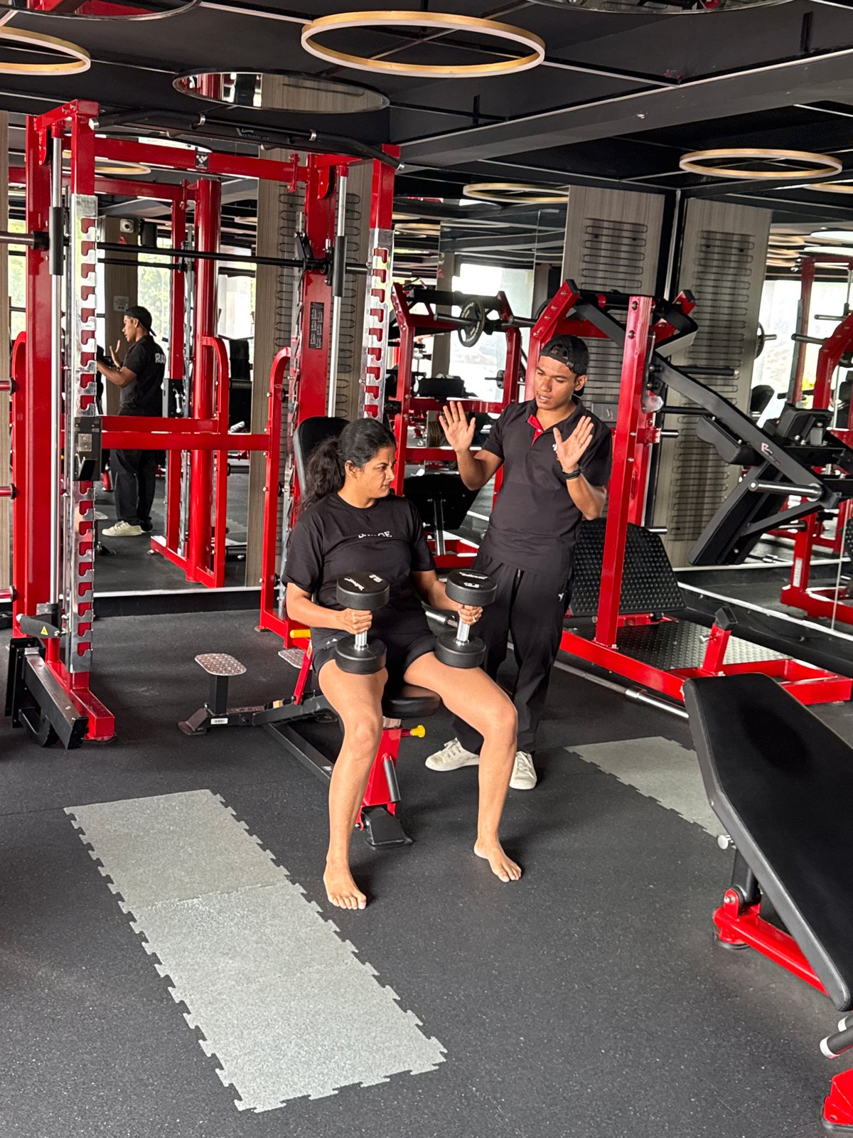 Early morning workout session documented at Kolkata gym