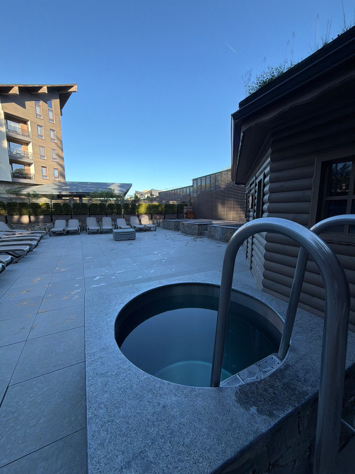 Tourist documents spa facilities at Bulgarian resort complex