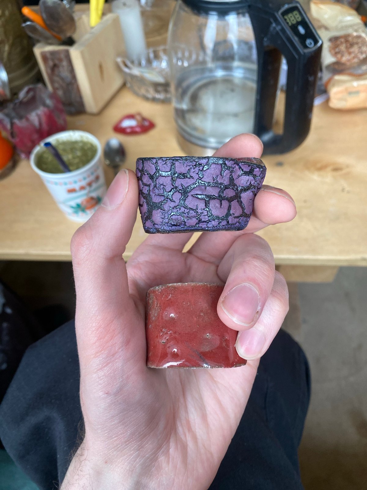 Person holds mysterious rectangular objects in Moscow