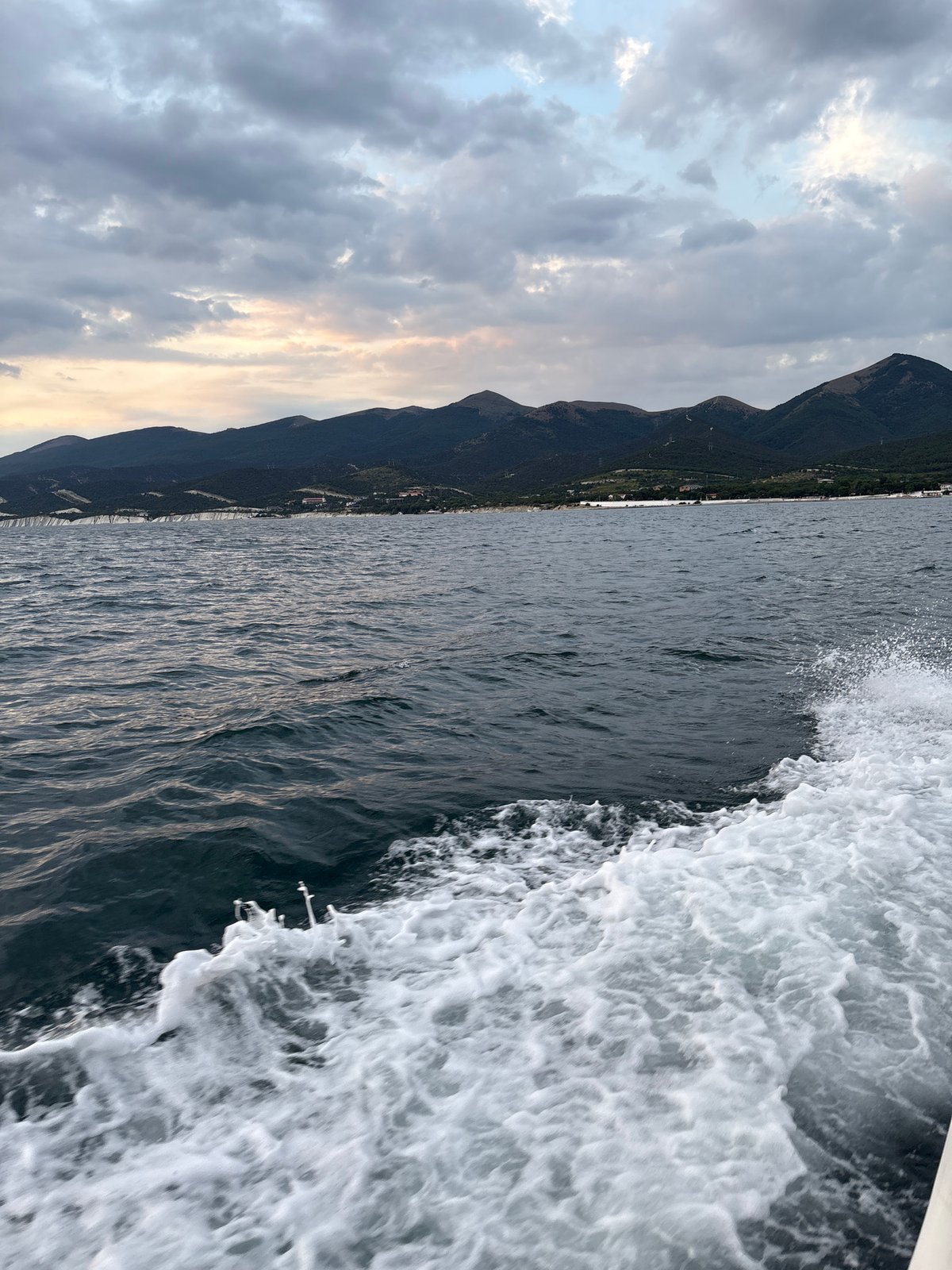 Boat ride along the Black Sea coast near Kabardinka