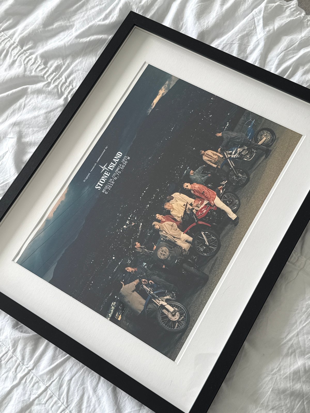 Black-framed artwork observed in London residential settings