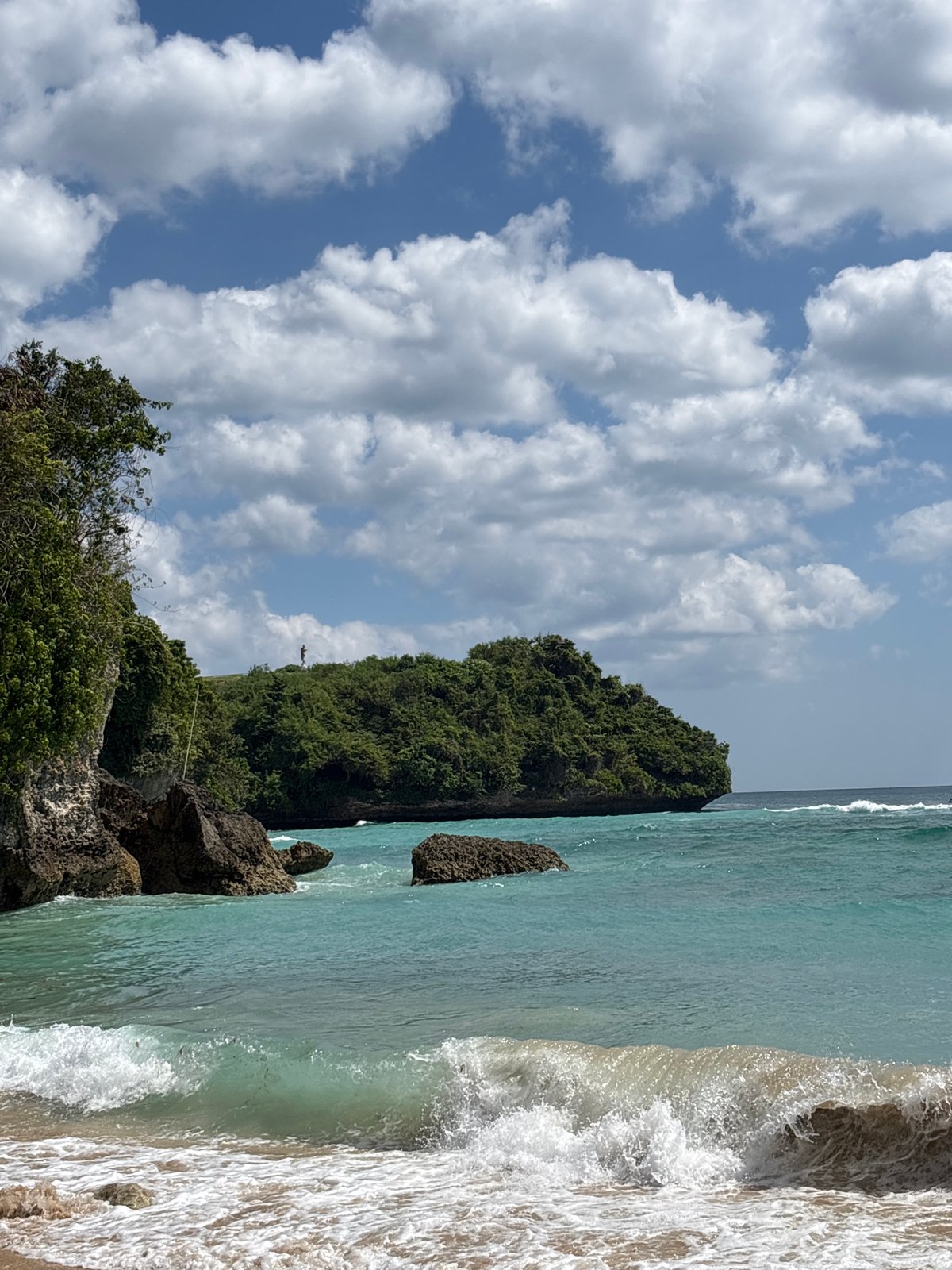 Morning beach activities recorded at Kuta Selatan, Indonesia