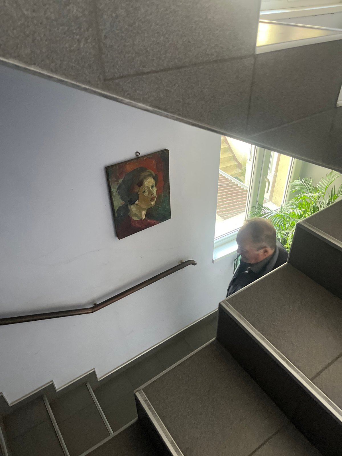Indoor art displays documented in Goce Delcev building