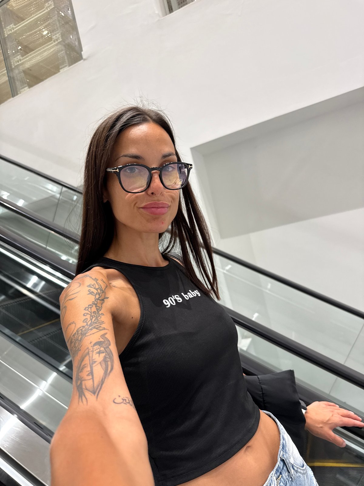 Shopping trip selfies from a Pleven retail store