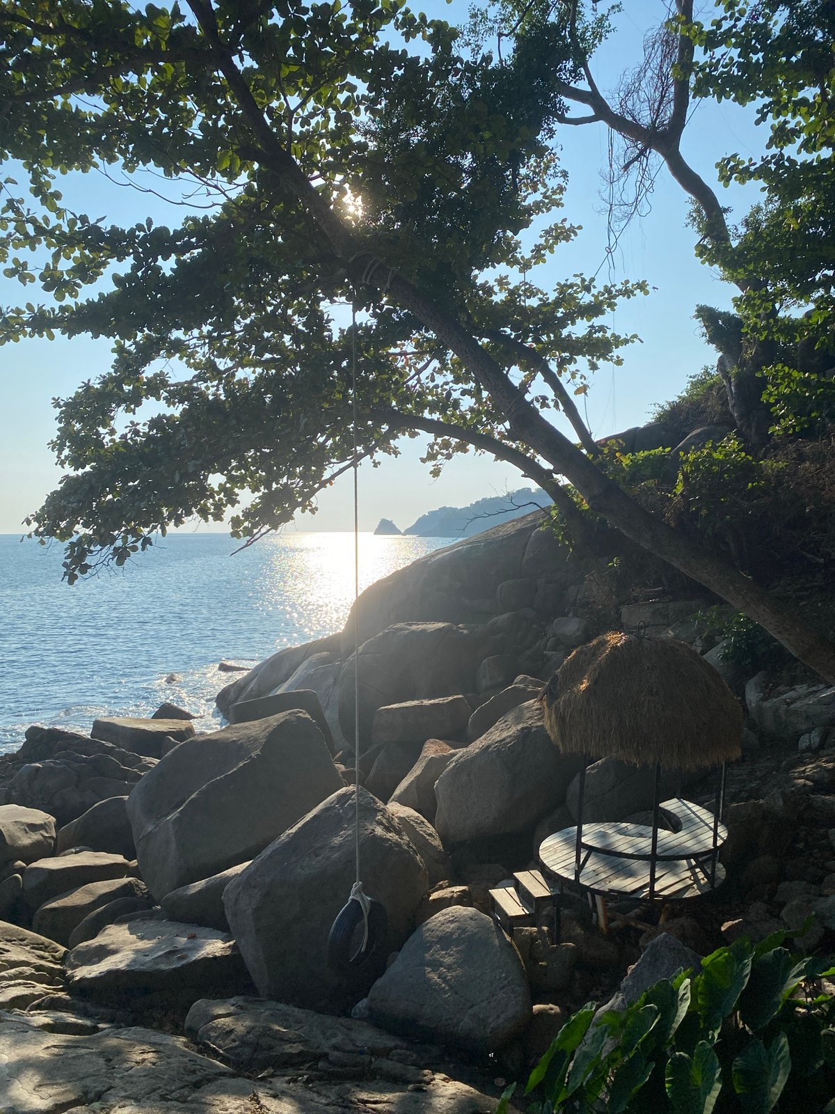 Coastal resort scenes captured in Patong, Thailand morning