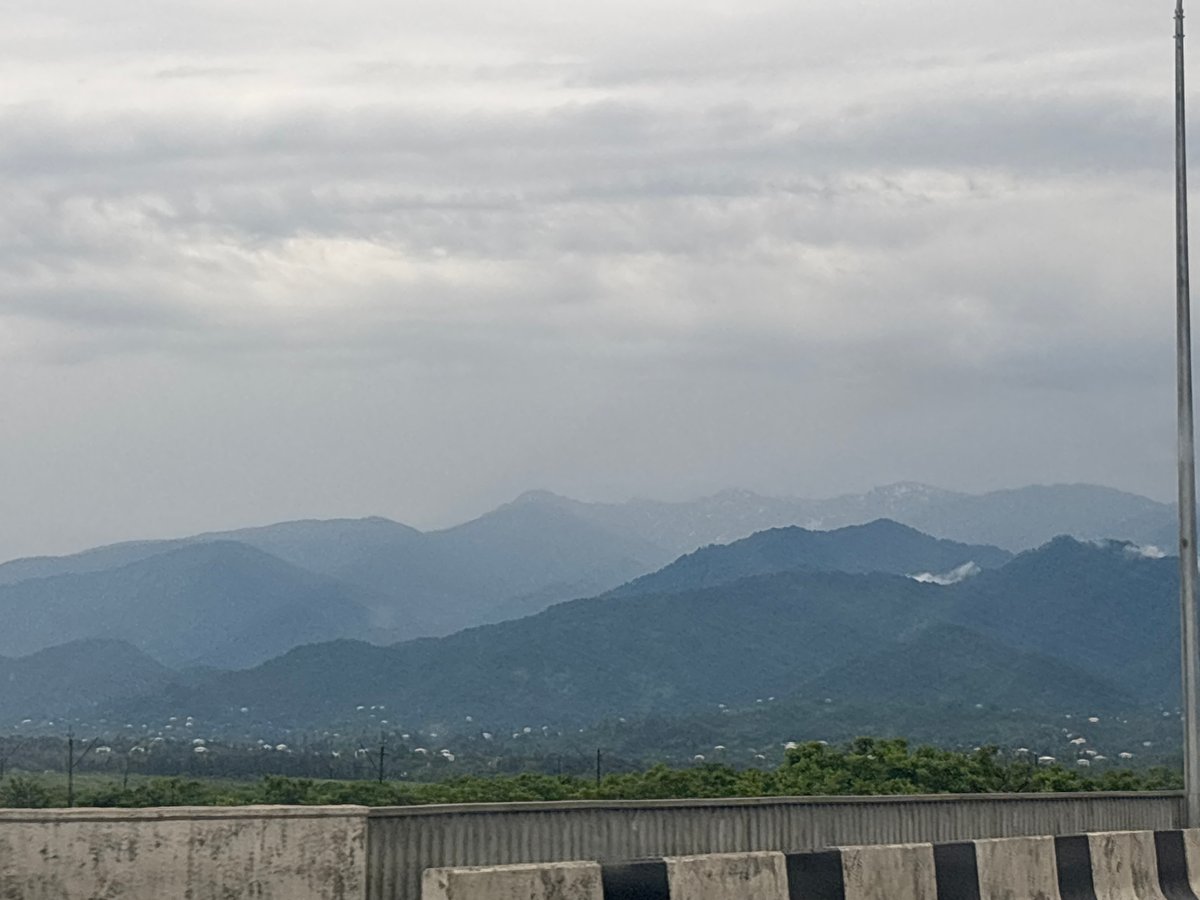Rainy morning drive through Kobuleti's misty mountain landscape