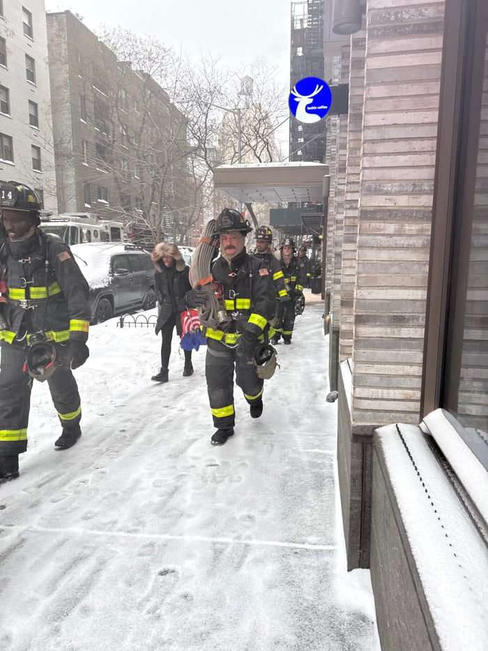 FDNY responds to winter emergency call in heavy snow