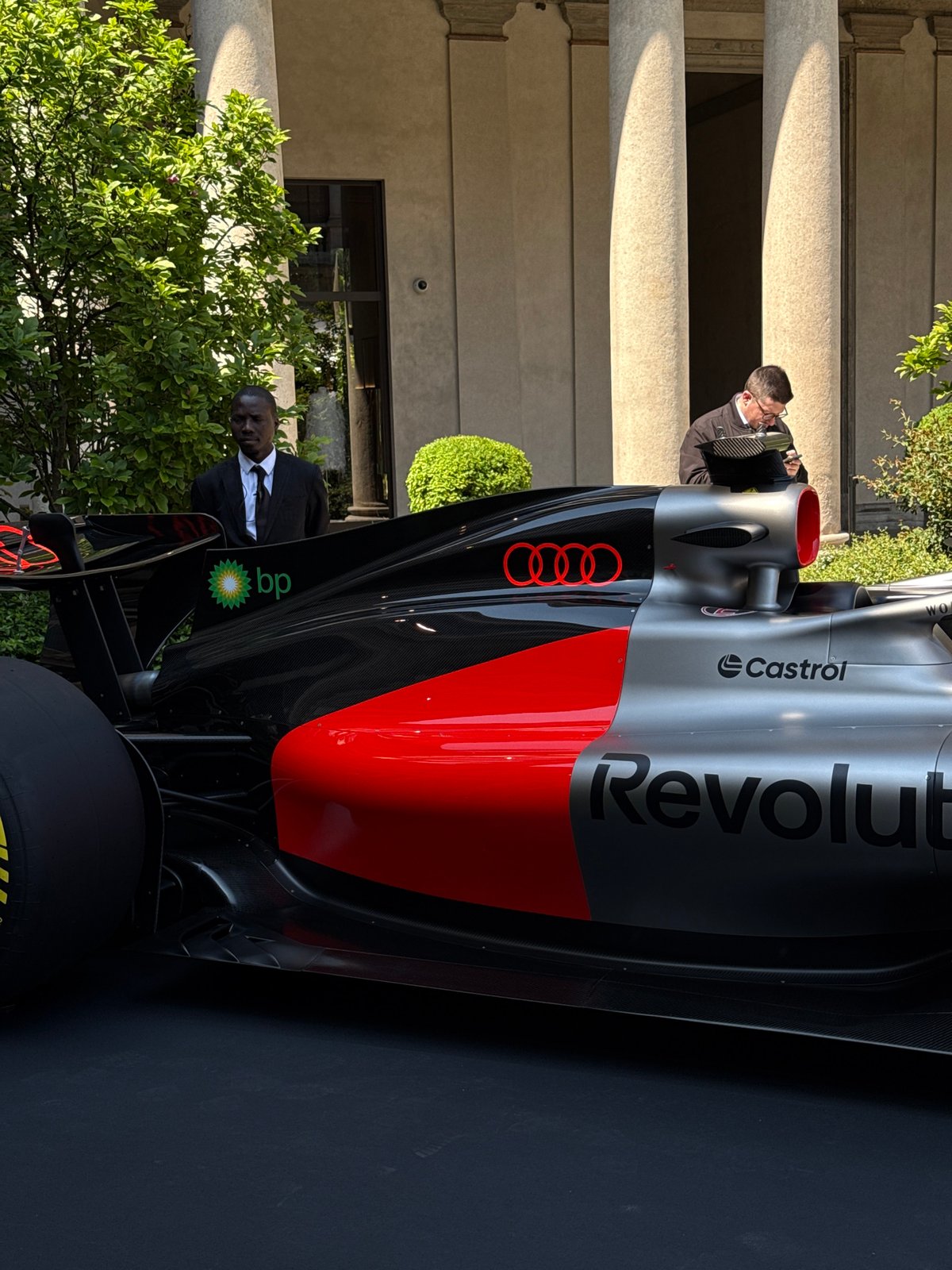 Formula E cars on public display across Milan