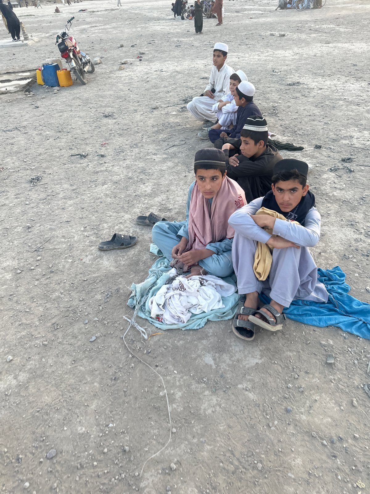 Young males lying in row observed in Quetta