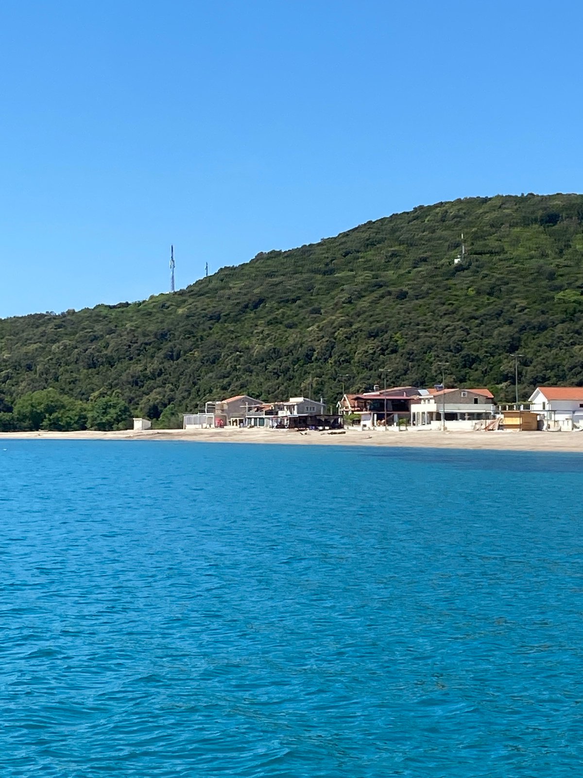 Coastal morning documented in Prijevor Montenegro with boats and scenery
